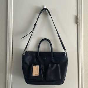 MATT & NAT RAYLAN MED VEGAN DIAPER BAG VINTAGE NWT. NAVY BLUE Discontinued Color